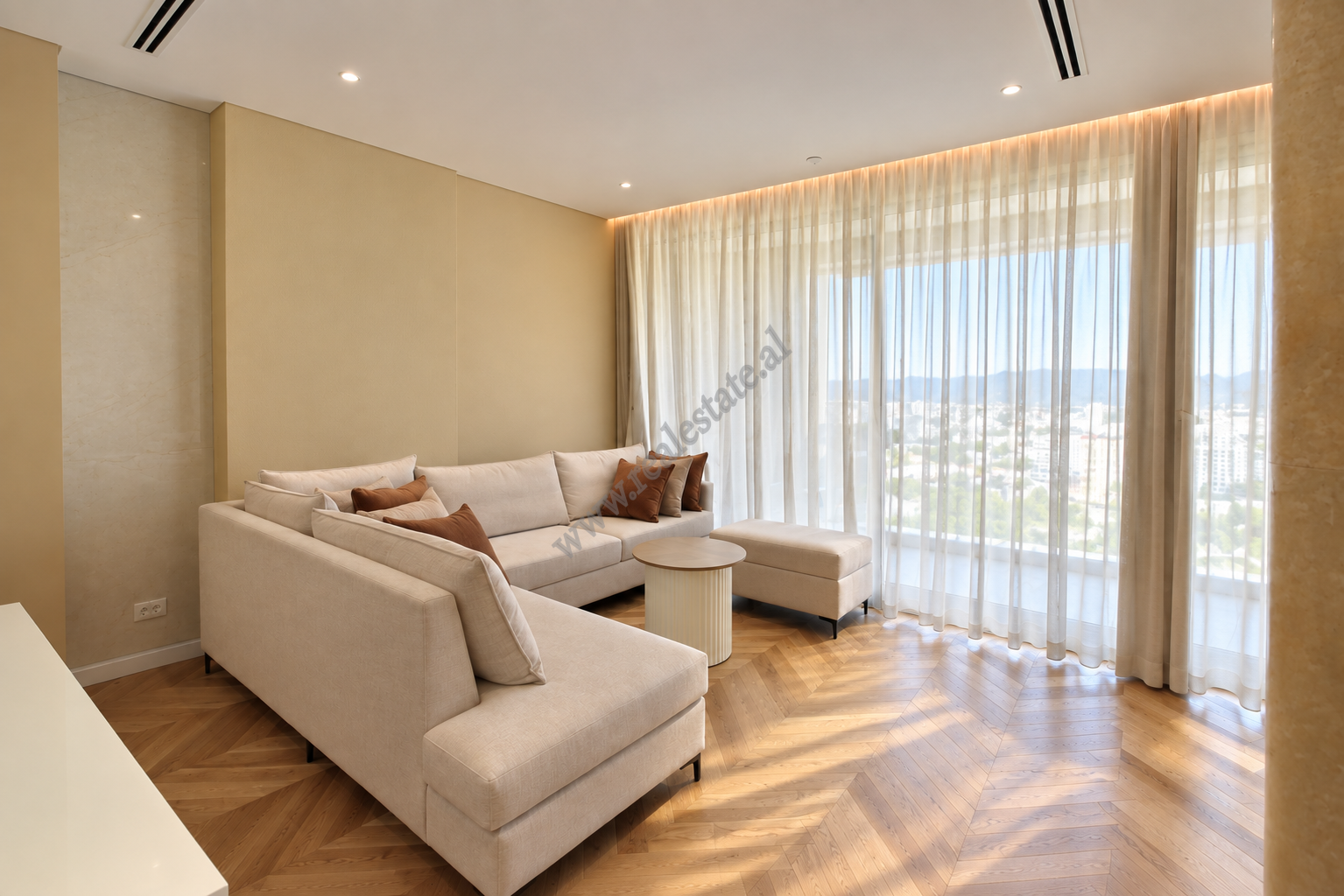 Modern apartment for rent at Downtown One Residence in Tirana, Albania